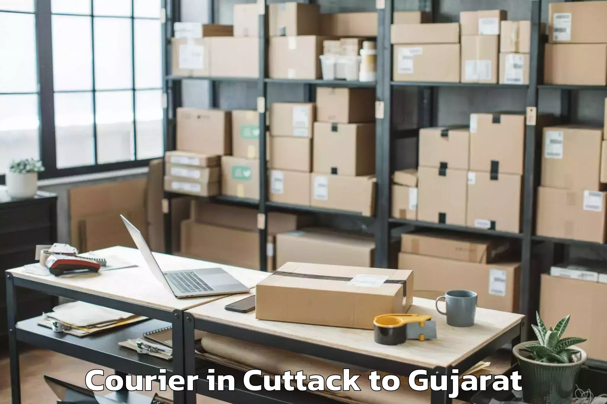 Book Cuttack to Sihor Courier Online